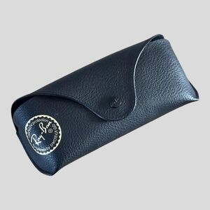 Ray Ban Luxottica Pebbled Leather Soft Black Case Only Sunglasses Eyeglasses